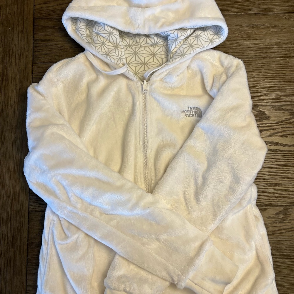 Reversible North Face jacket. Size Medium Patterned/Solid Excellent Condition - Picture 3 of 4